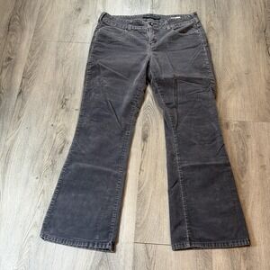 Levis 526 Jeans Womens 8 Gray Slender Boot Cut Corduroy Stretch Mid Rise